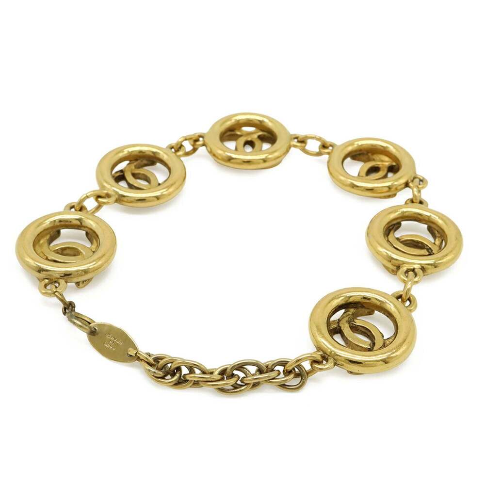 CHANEL Gold Logo Charm Bracelet - Picture 3 of 7